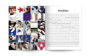 Ontwerp spread brandbook Paramax